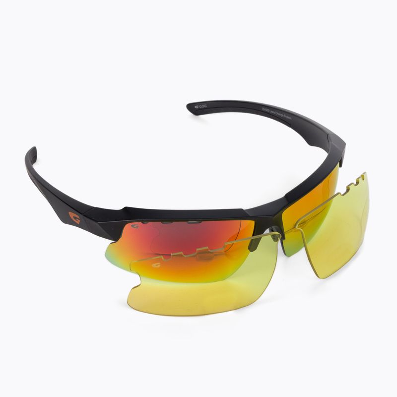 GOG Faun Fahrradbrille schwarz und gelb E579