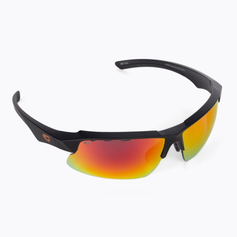 GOG Faun Fahrradbrille schwarz und gelb E579 2