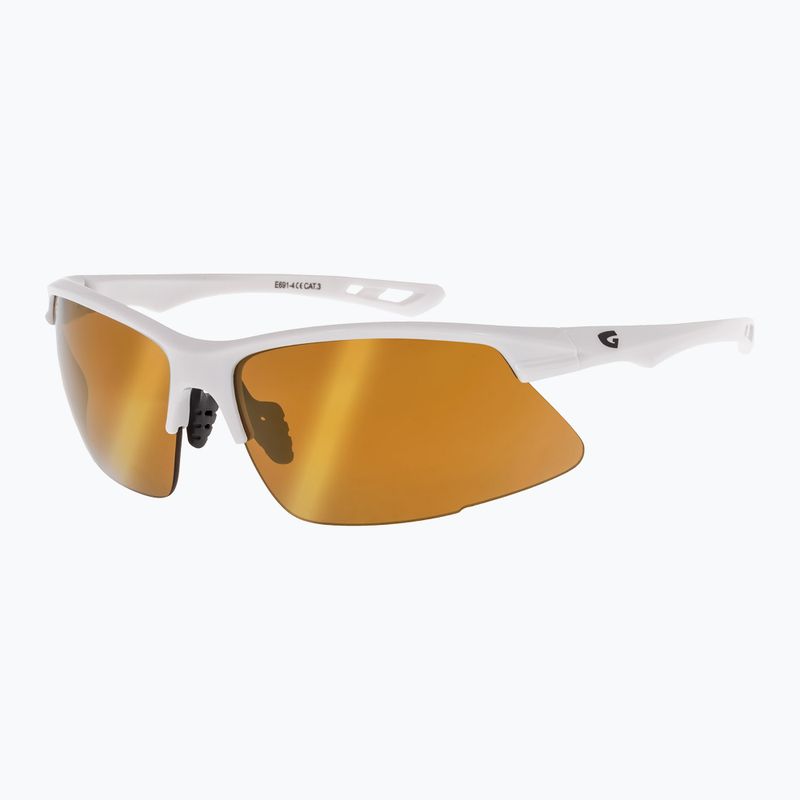 GOG Pico weiß/schwarz/goldene Spiegel-Sonnenbrille 5