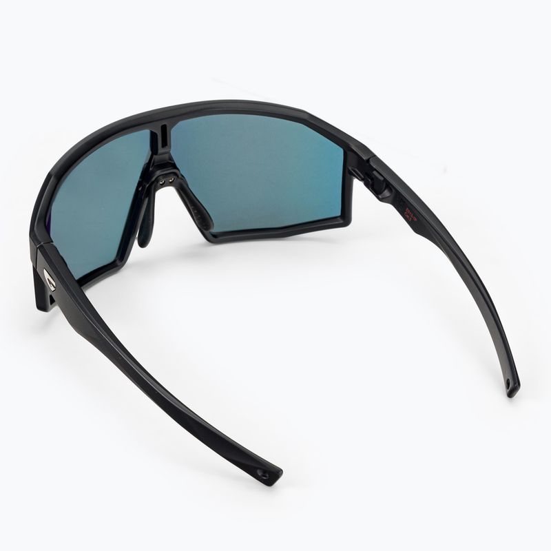 GOG Fahrradbrille Ares mattschwarz / mehrfarbig rot E513-1P 2