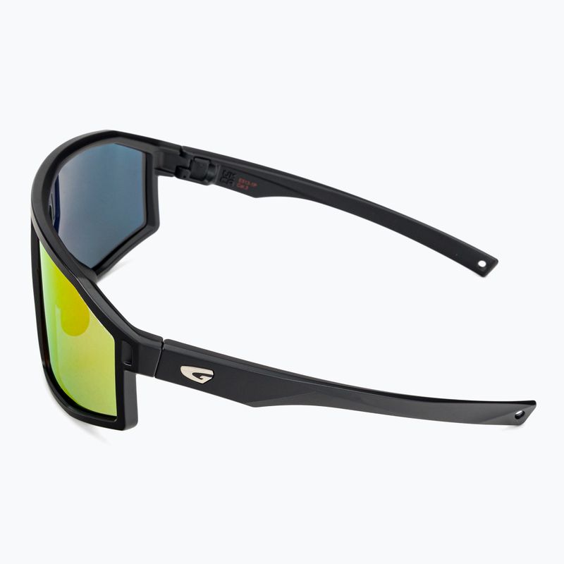 GOG Fahrradbrille Ares mattschwarz / mehrfarbig rot E513-1P 4