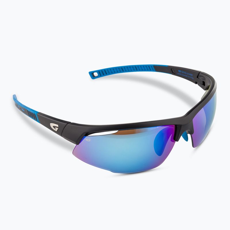 GOG Falcon matt schwarz/blau/polychromatisch weiß-blau Sonnenbrille 2