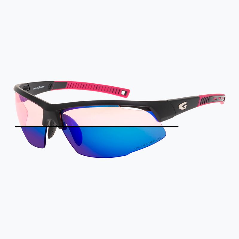 GOG Falcon C matt schwarz/rosa/polychromatisch blau Sonnenbrille 9