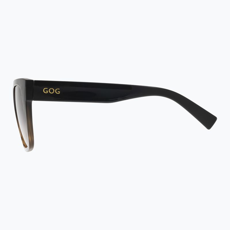 GOG Hazel Damen-Sonnenbrille schwarz / braun demi / gradient smoke E808-1P 8