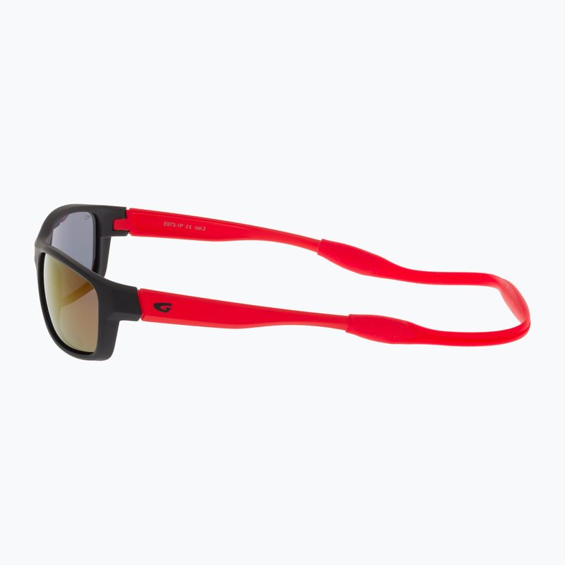 Sonnenbrille Kinder GOG Jazz matt black/red/red mirror 6