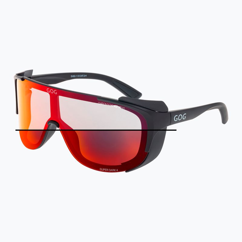 Sonnenbrille GOG Tatra  matt black/polychromatic red 3
