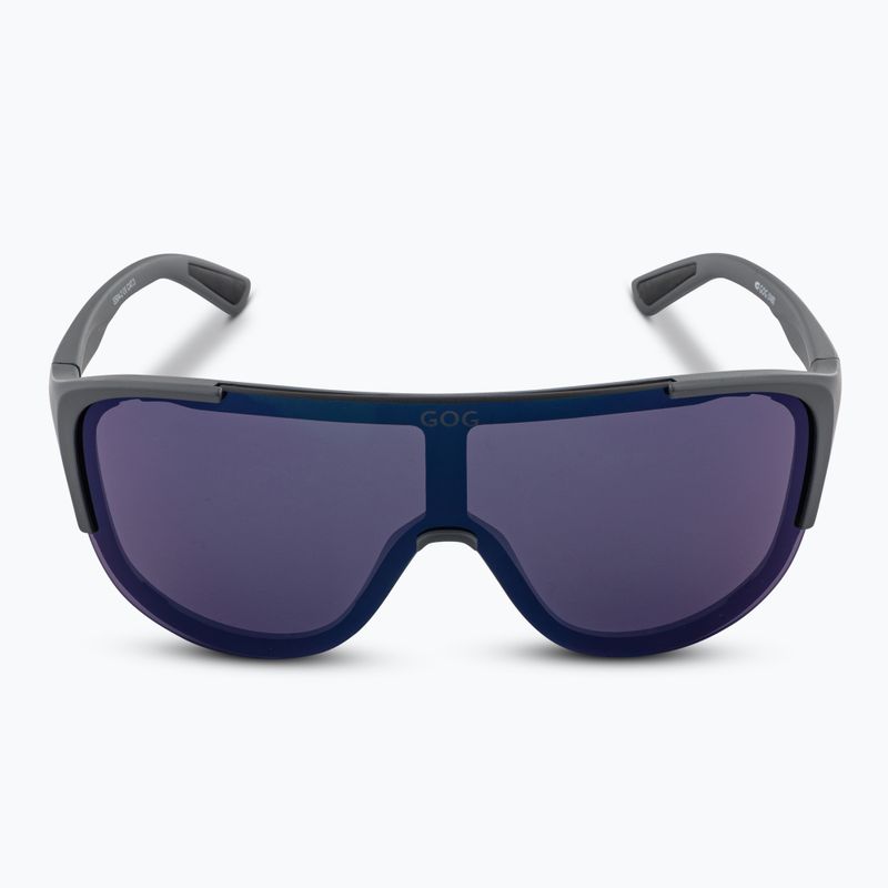 GOG Medusa matt grau/schwarz/blaue Spiegel-Sonnenbrille 3