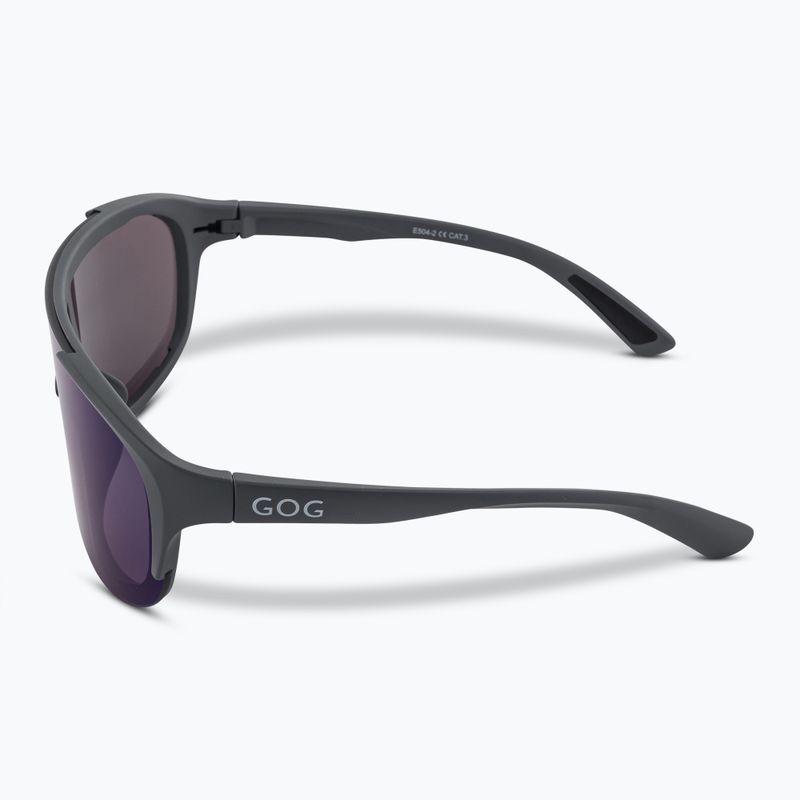 GOG Medusa matt grau/schwarz/blaue Spiegel-Sonnenbrille 4