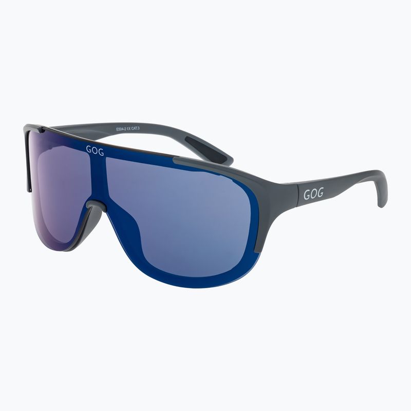 GOG Medusa matt grau/schwarz/blaue Spiegel-Sonnenbrille 5