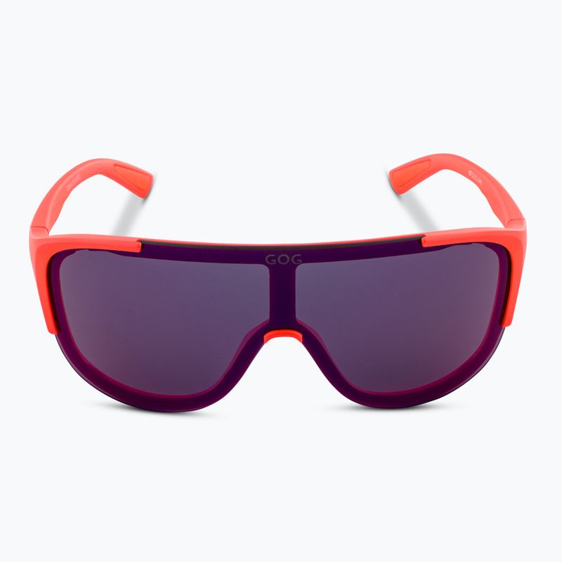 GOG Medusa matt neon orange/blaue Spiegel-Sonnenbrille 3