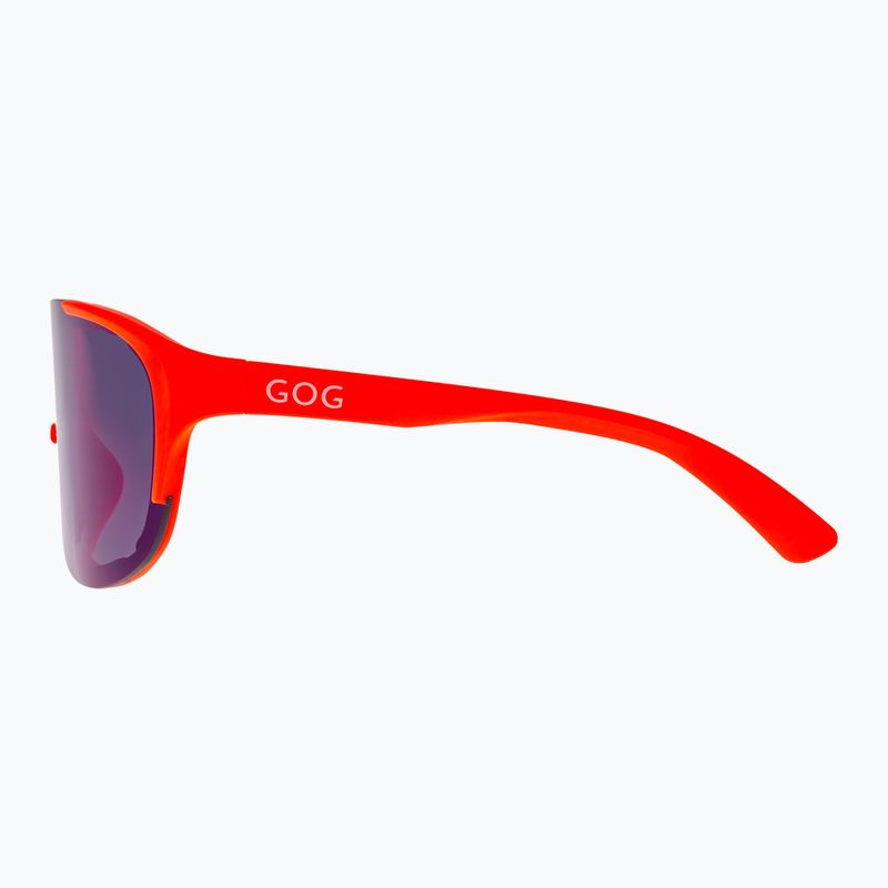 GOG Medusa matt neon orange/blaue Spiegel-Sonnenbrille 7