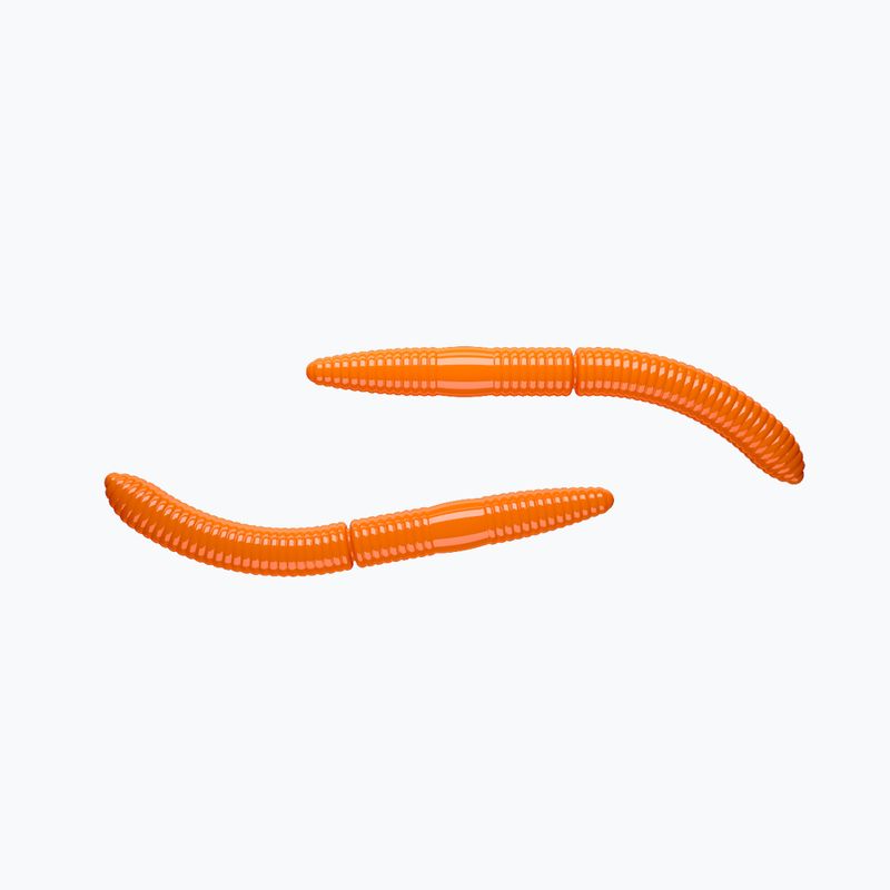 Libra Lures Fatty D'Worm Cheese Gummiköder 8 Stück hot orange FATTYDWORMK75