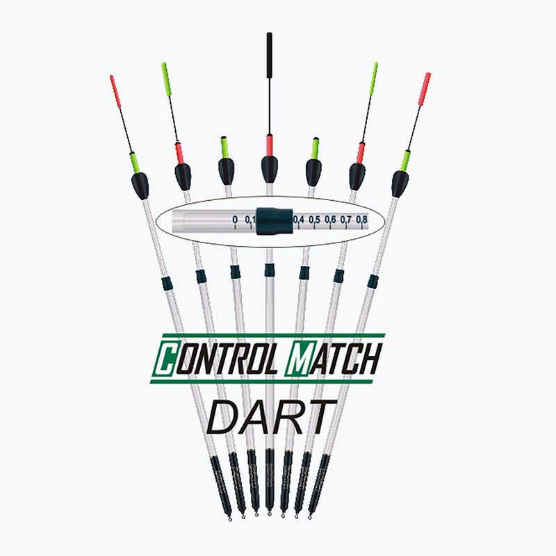 Calusso Control Match mit Dart weiß 1024-06 waggler schwimmer