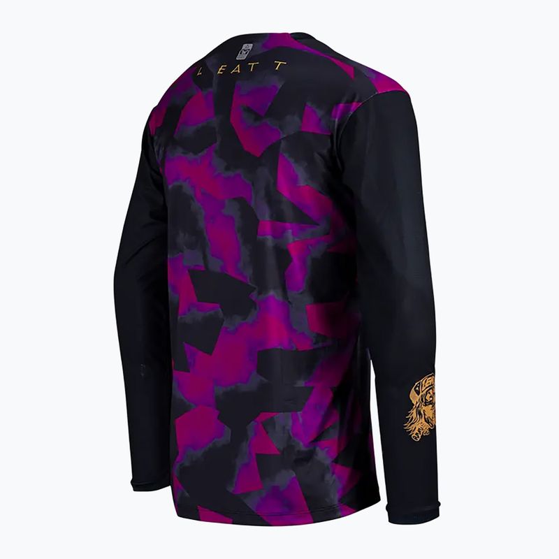 Herren Leatt MTB Gravity 3.0 Radfahren Longsleeve lila 6