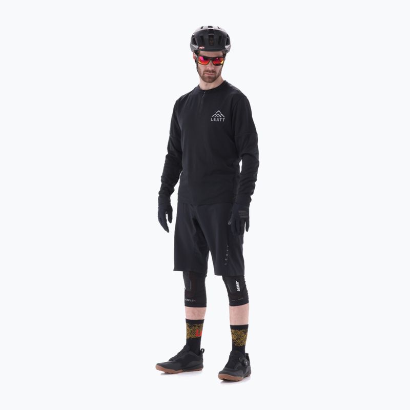 Herren Leatt MTB Trail 4.0 Radfahren Longsleeve schwarz 4