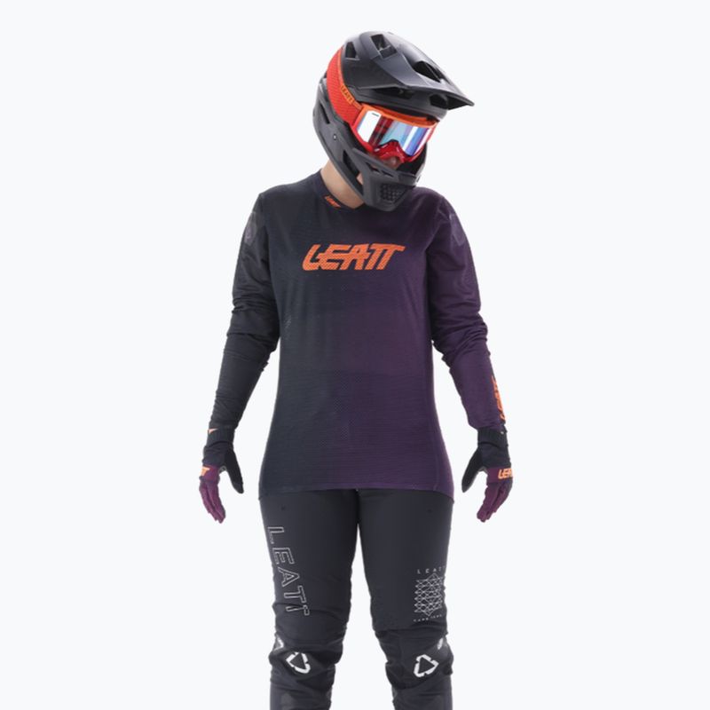 Damen Leatt MTB Gravity 4.0 Radfahren Longsleeve lila