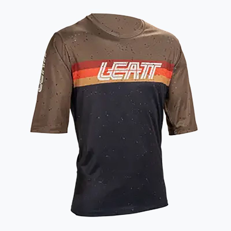 Herren Leatt MTB Enduro 3.0 Radtrikot schwarz 5