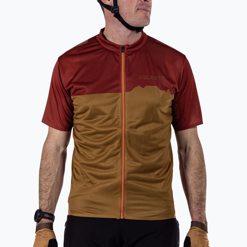 Fahrradtrikot Herren Leatt MTB Trail 3.0 lava
