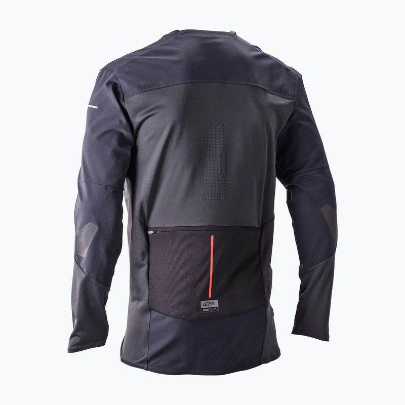 Herren-Fahrrad-Langarmshirt Leatt MTB Trail 6.0 Cargo 5026052202 ghost black 2