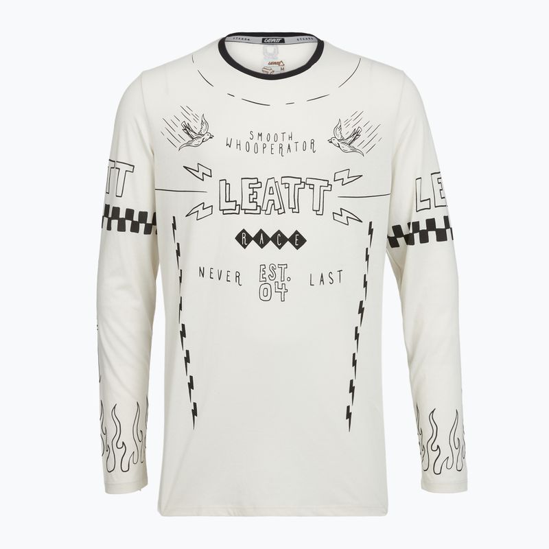 Herren Langarmtrikot Leatt MTB Gravity 3.0 cream white