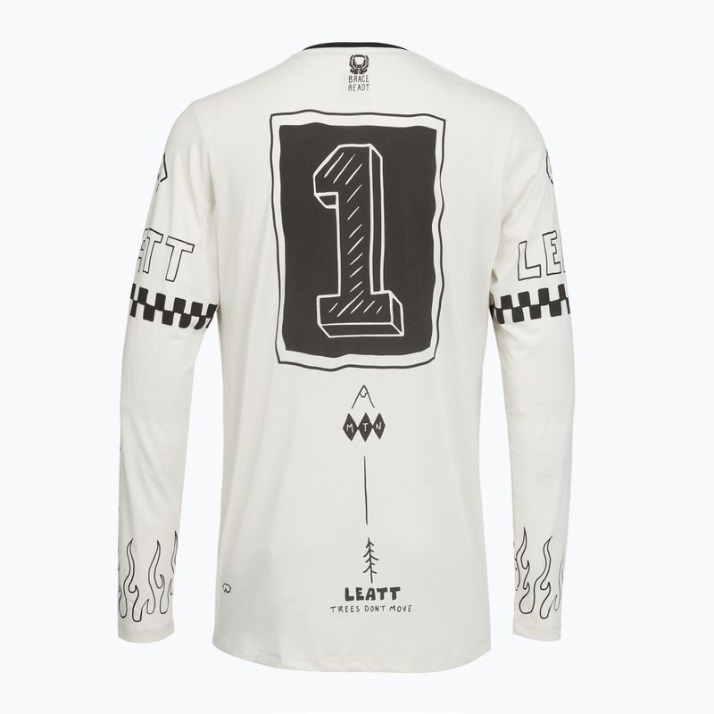 Herren Langarmtrikot Leatt MTB Gravity 3.0 cream white 2
