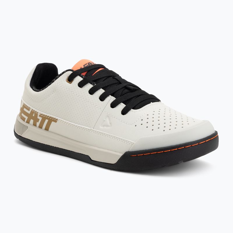 Herren-Flatpedal-Fahrradschuhe Leatt Flat 2.0 cream white
