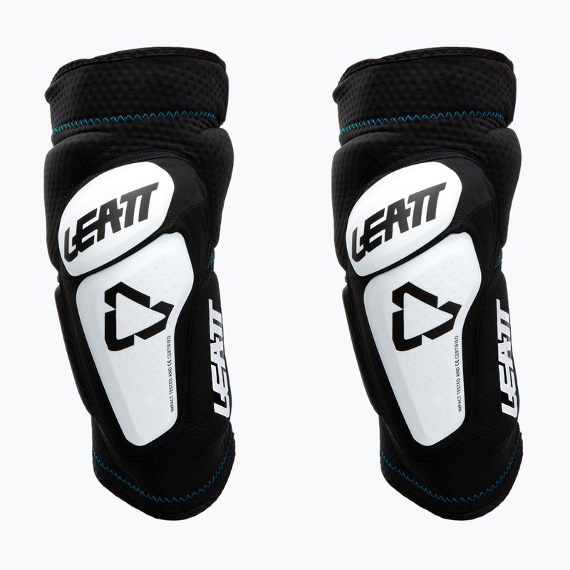 Leatt 3DF 6.0 Knieprotektoren schwarz und weiß 5018400490
