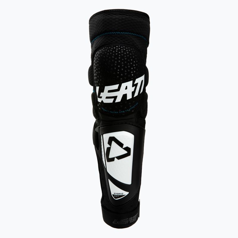 Leatt 3DF Hybrid EXT Knieprotektoren schwarz und weiß 5019400740