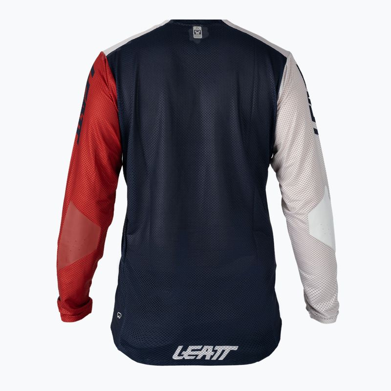 Leatt MTB 4.0 Ultraweld Herren Radtrikot weiß und marineblau 5021120400 2