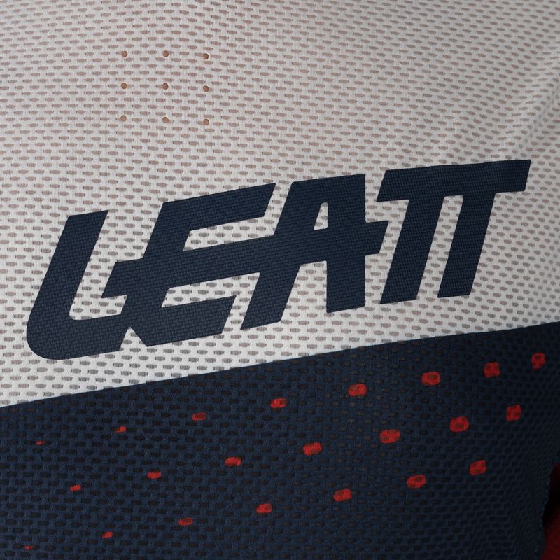 Leatt MTB 4.0 Ultraweld Herren Radtrikot weiß und marineblau 5021120400 3