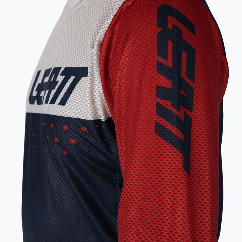 Leatt MTB 4.0 Ultraweld Herren Radtrikot weiß und marineblau 5021120400 4