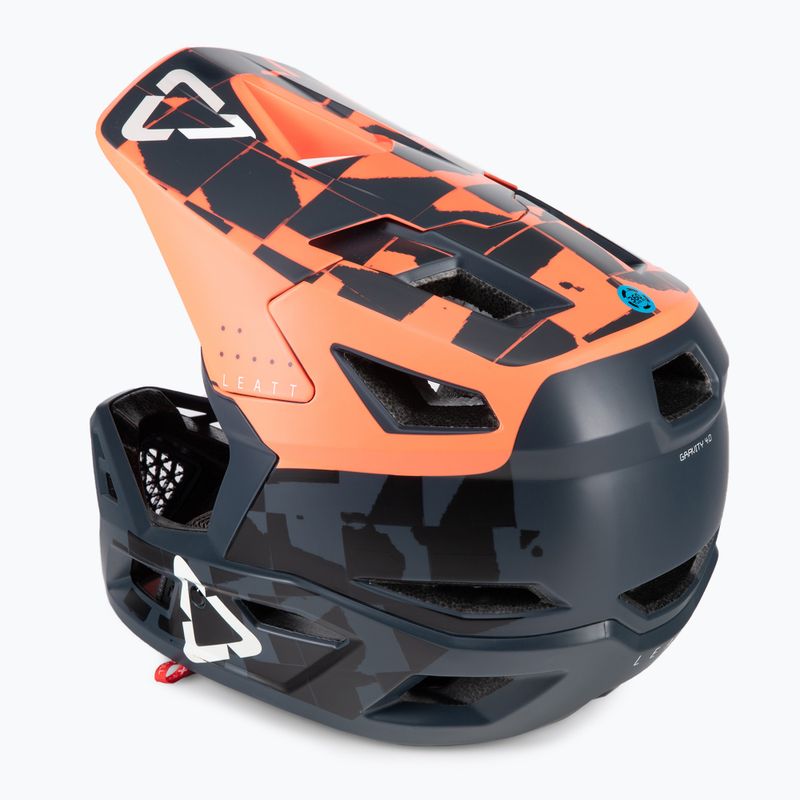Leatt MTB 4.0 Gravity V22 Fahrradhelm orange/schwarz 1022070512 4