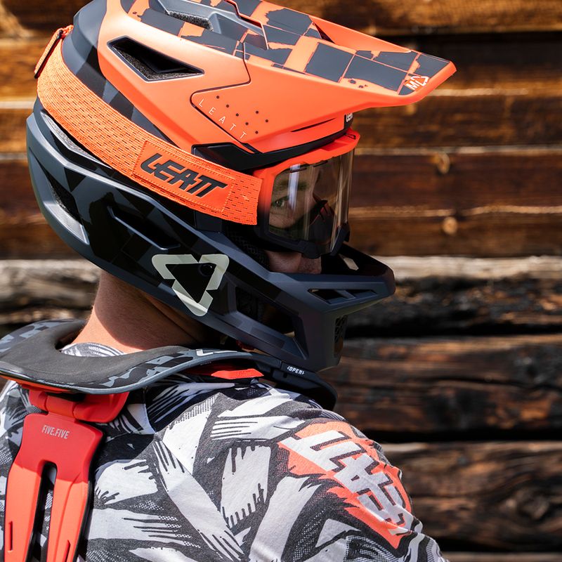 Leatt MTB 4.0 Gravity V22 Fahrradhelm orange/schwarz 1022070512 9