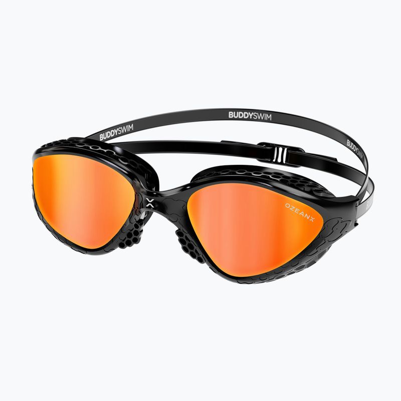 Schwimmbrille BuddySwim OzeanX Mirror black / orange