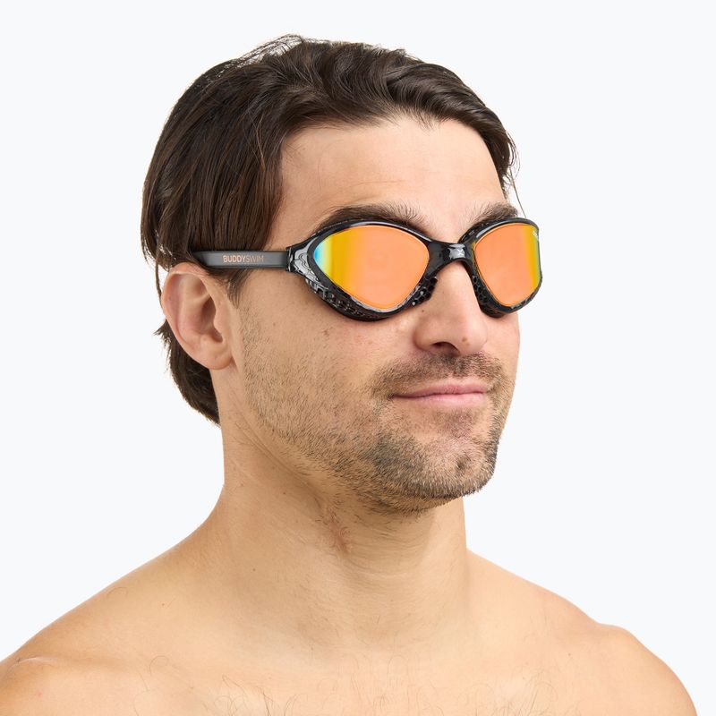 Schwimmbrille BuddySwim OzeanX Mirror black / orange 7