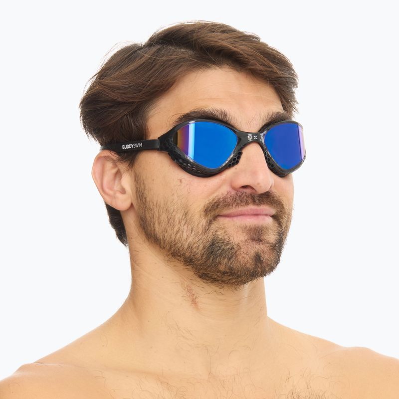 Schwimmbrille BuddySwim OzeanX Mirror black / blue 3