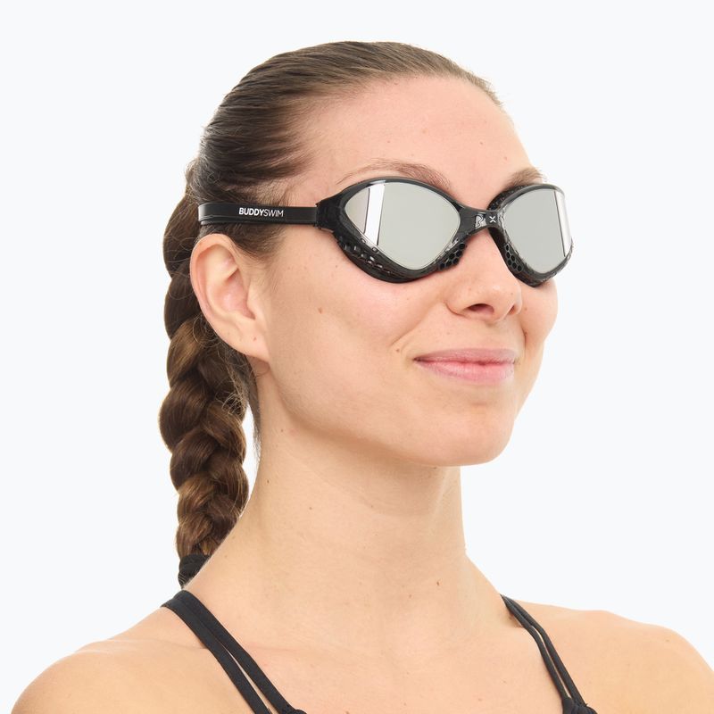 Schwimmbrille BuddySwim OzeanX Mirror black / silver 6
