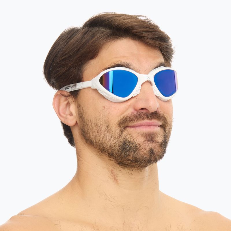 Schwimmbrille BuddySwim OzeanX Mirror white / blue 7