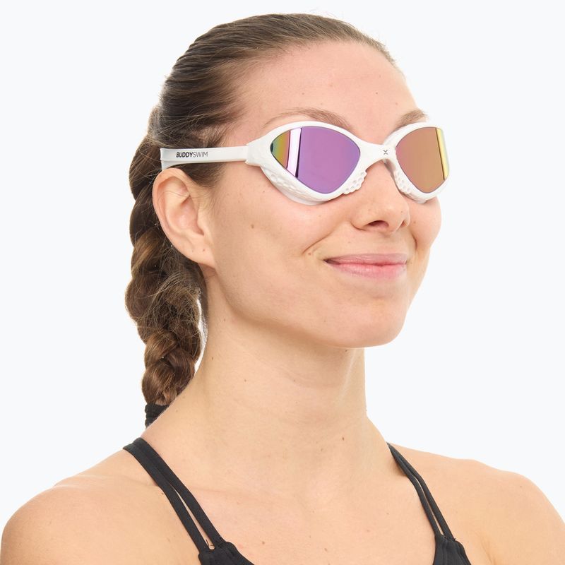 Schwimmbrille BuddySwim OzeanX Mirror white / iridium 2