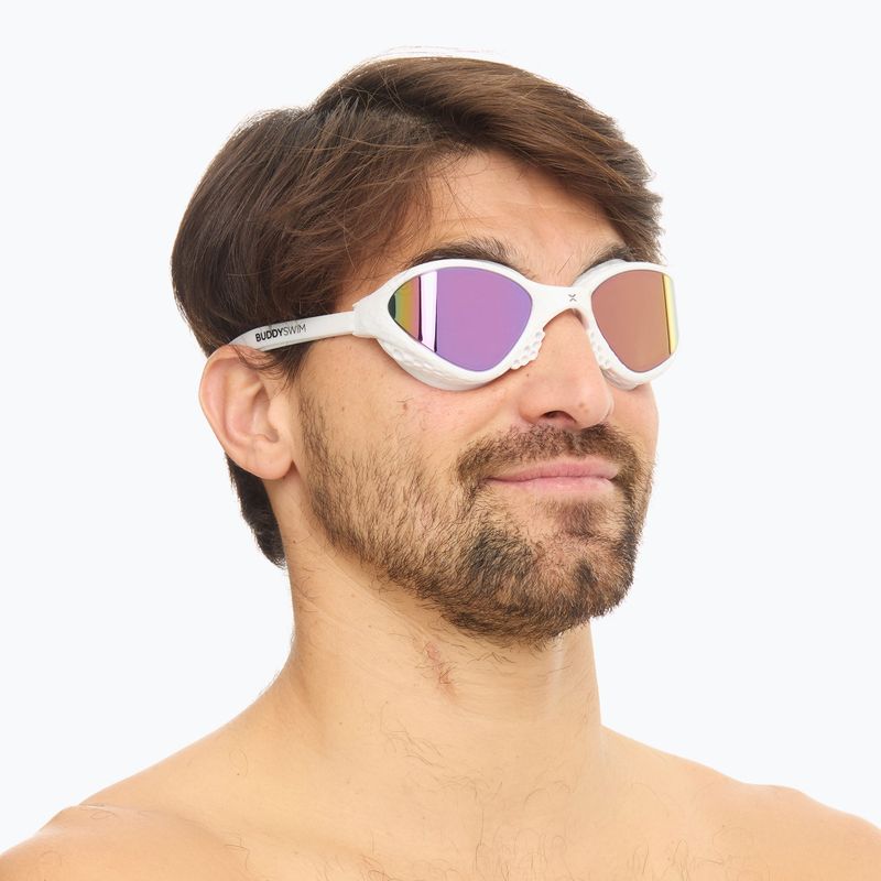 Schwimmbrille BuddySwim OzeanX Mirror white / iridium 3