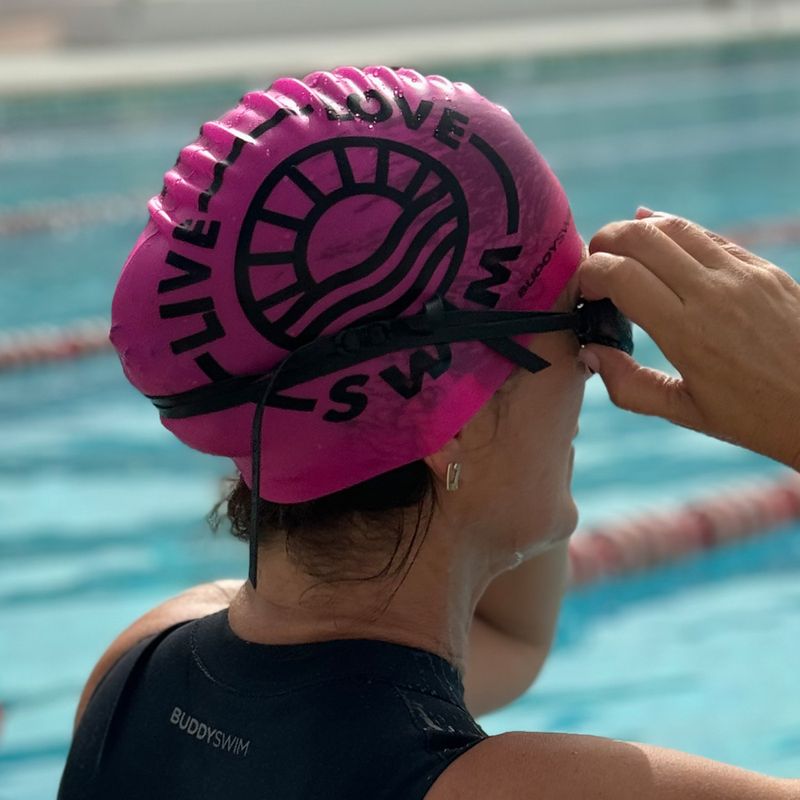 Schwimmkappe BuddySwim LLS2 Silicone pink 2