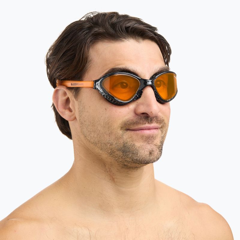 Schwimmbrille BuddySwim Ozean black/orange/orange 4