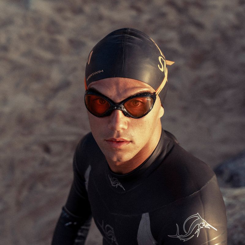 Schwimmbrille BuddySwim Ozean black/orange/orange 5