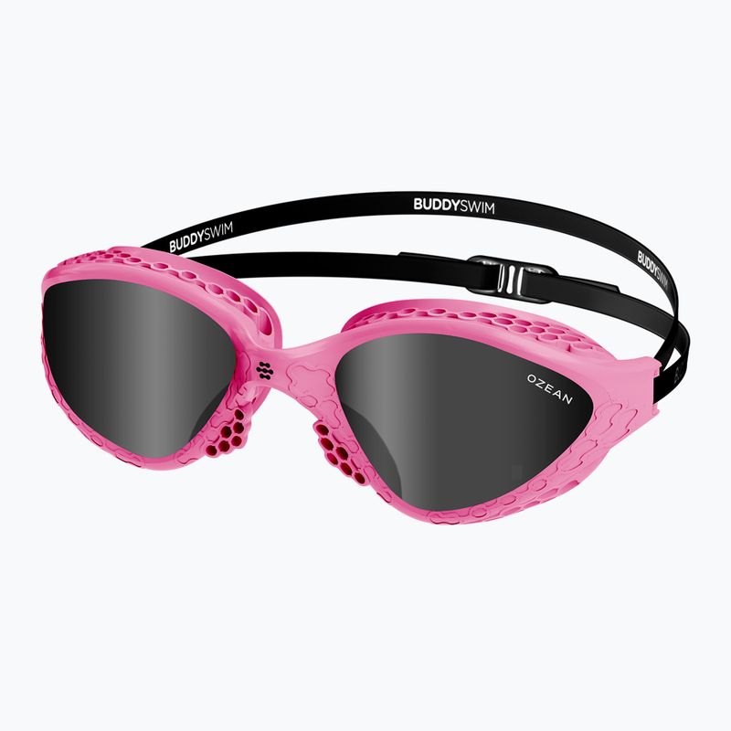 Schwimmbrille BuddySwim Ozean pink/black/smoke