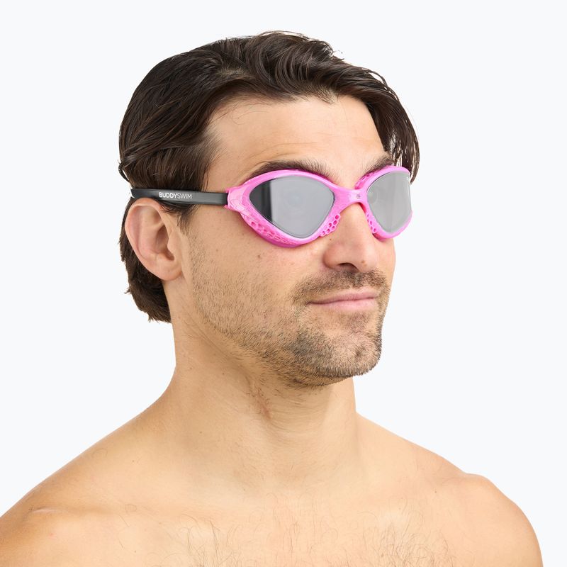 Schwimmbrille BuddySwim Ozean pink/black/smoke 3