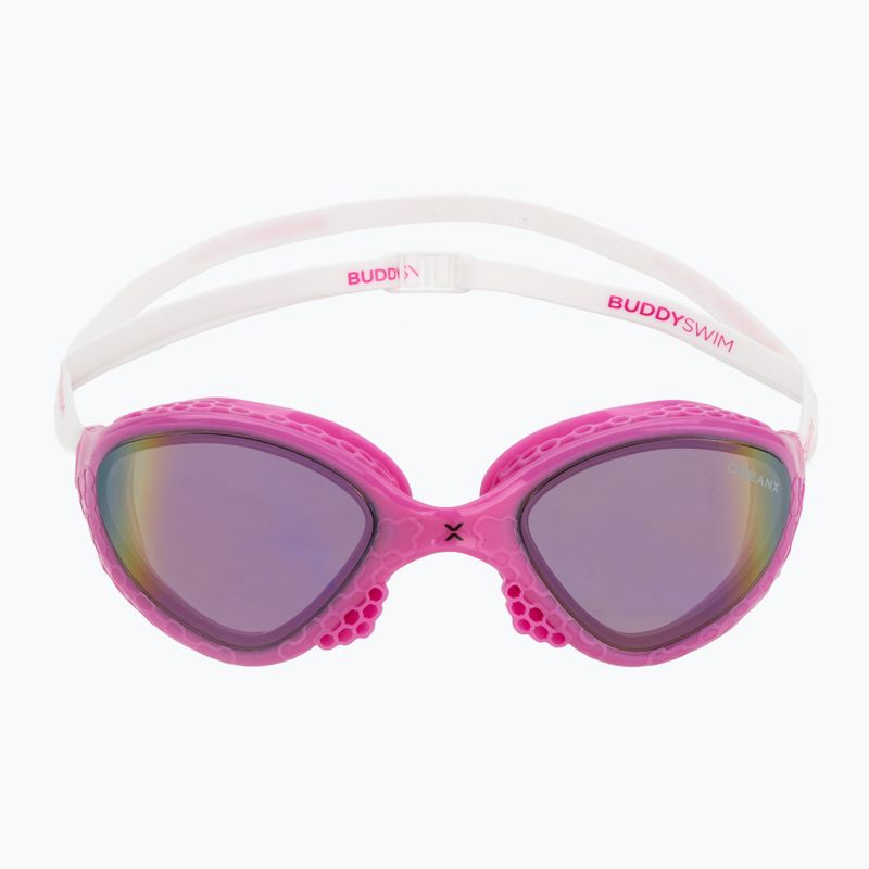 Schwimmbrille BuddySwim OzeanX Mirror pink/white/iridium 2