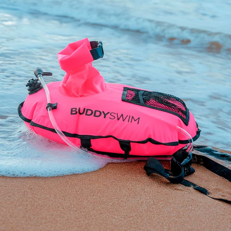 Sicherungsboje Buddyswim Hydrastation Pro 10 l pink 4
