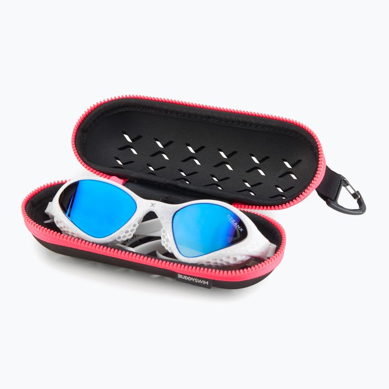 Brillenetui für Schwimmbrille BuddySwim EVA Goggle Case black/pink 2