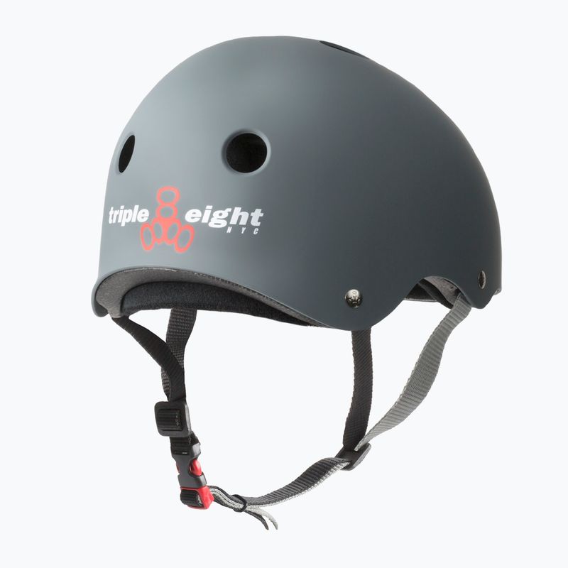 Triple Eight The Certified Sweatsaver Helm aus mattem Carbon 2