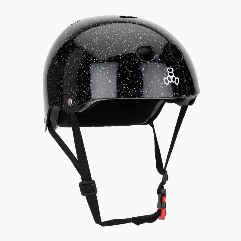 Triple Eight The Certified Sweatsaver schwarzer Glitzerhelm